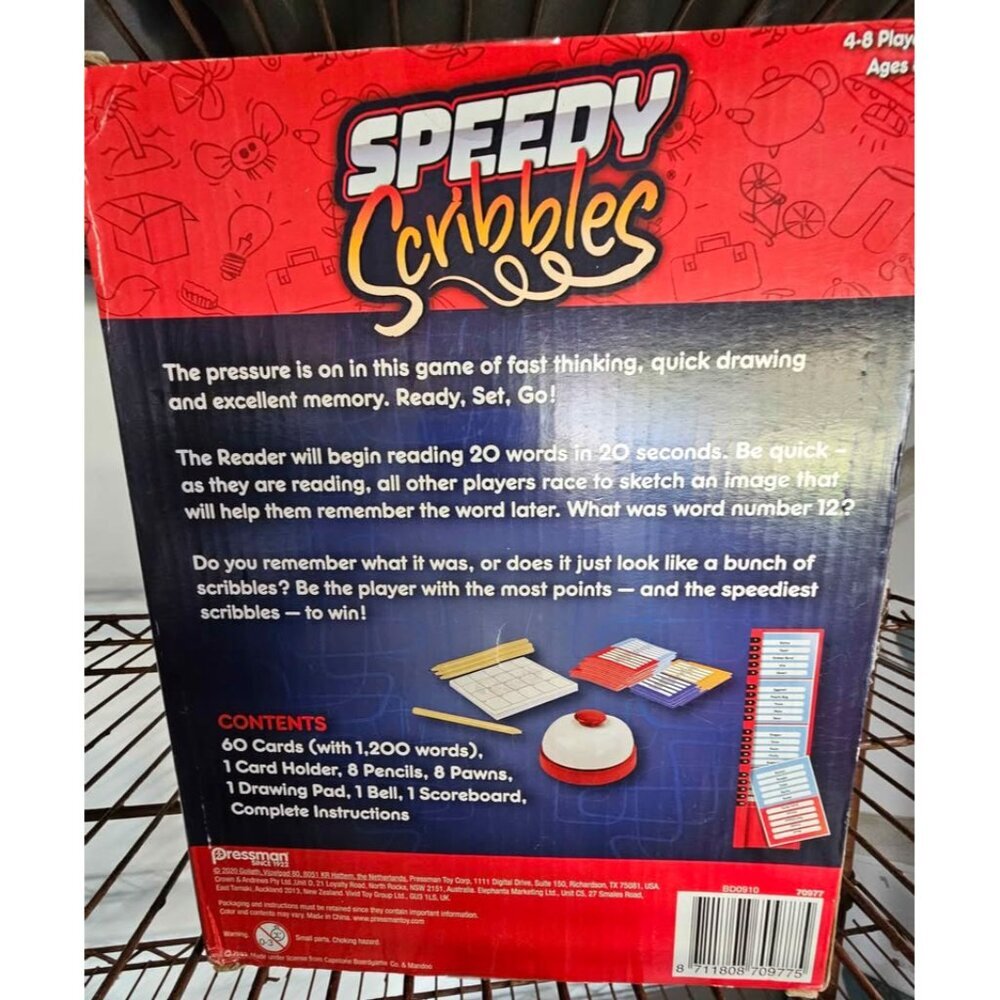 Speedy Scribbles - The 20 Seconds for 20 Sketches Drawing Game for 4-8 Players - Picture 3 of 5